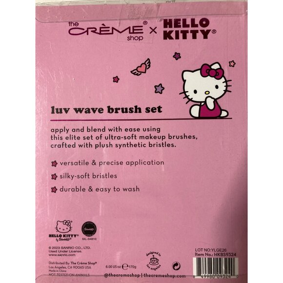 The Creme Shop x Hello Kitty Bath Makeup Brushes Set -Lot Brand New & Sealed - Picture 8 of 8